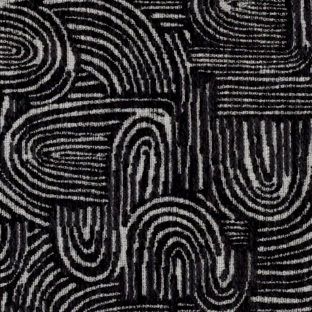 Scaun dining tapitat LUX Magnus, Solent alb cu negru