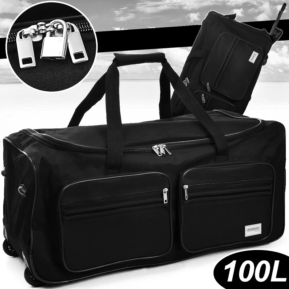 Deuba Geanta de voiaj cu roti 85 l - neagra