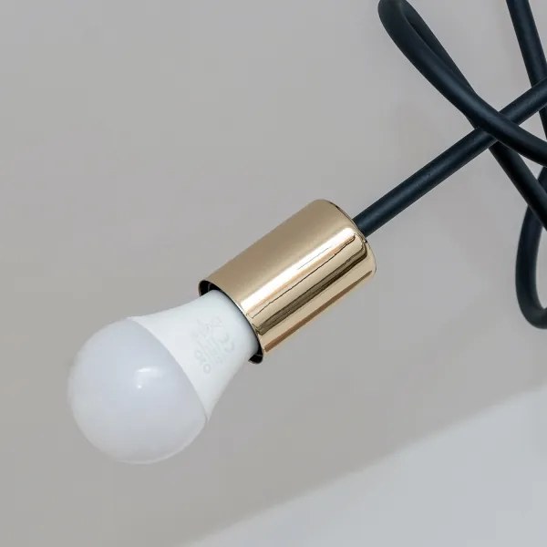 Lustră aplicată OXFORD 3xE27/15W/230V auriu/negru