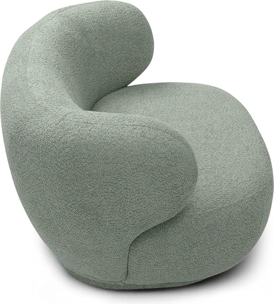 Fotoliu de relaxare Skindi - bouclé verde Catch Me 13