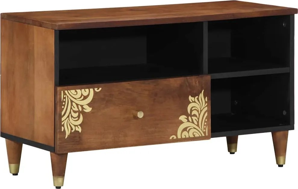 vidaXL Cabinet TV Maro miere 80 x 33 x 46 cm Lemn de mango solid
