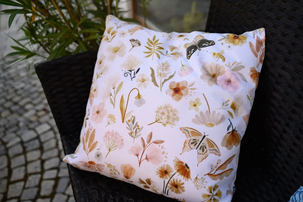 Perna de exterior ELAROSA 45x45 cm, crem