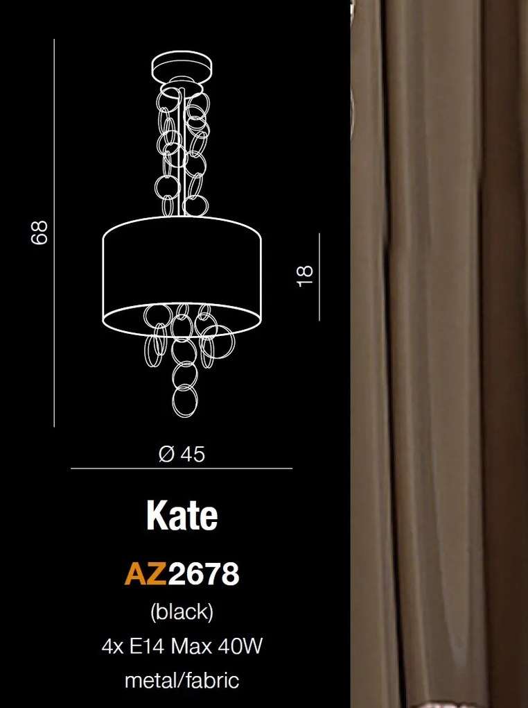 Lustra moderna design elegant 45cm Kate