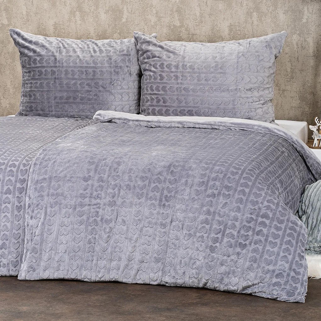 Lenjerie de pat din microflanel 4Home Lovely, 140x 200 cm, 70 x 90 cm