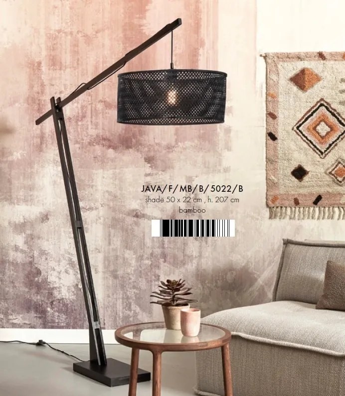 Lampadar eco din bambus Java XL bl/50x22, bl