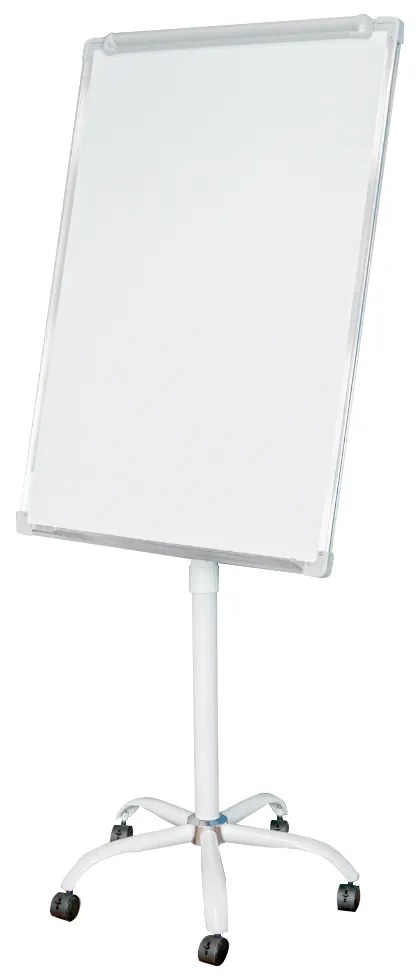 Tabla flipchart magnetica, pe roti, din plastic, 70x100 cm