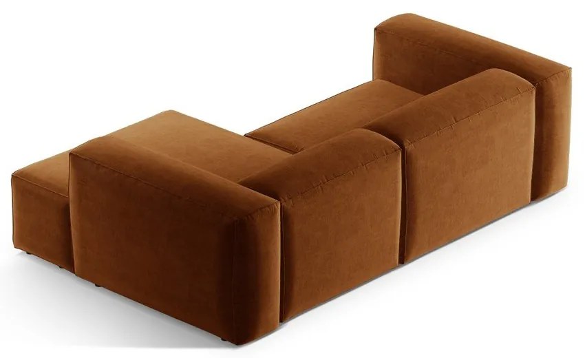 Colțar cărămiziu (cu colț pe partea dreaptă/cu șezlong) Bergamo – Cosmopolitan Design