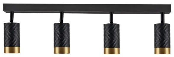 Spot ARRAS 4xGU10/10W/230V negru