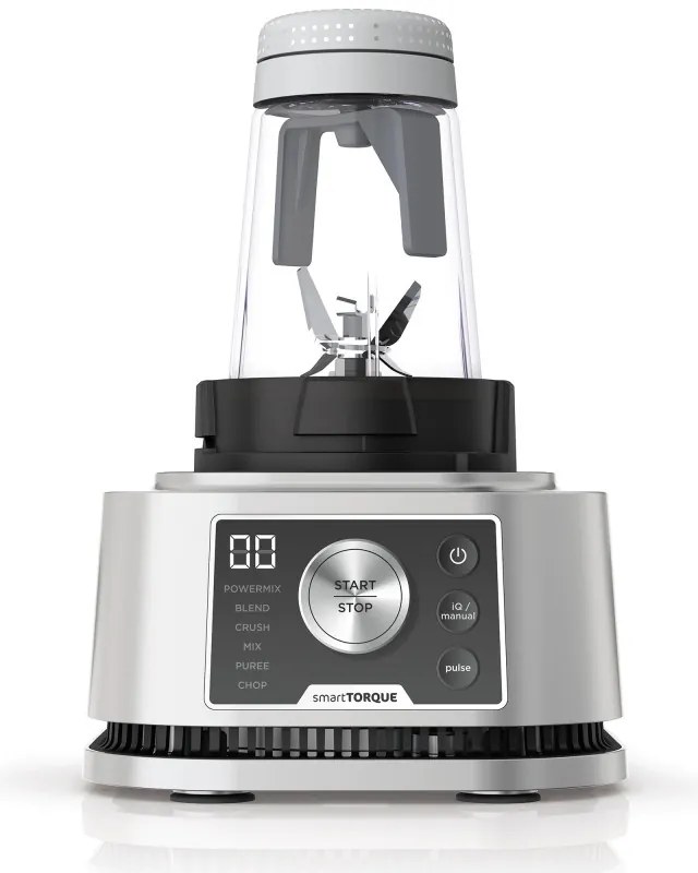Blender Ninja Foodi Power Nutri CB350EU, 1200W, 2.1L, 3in1, 6 programe, Smart Torque, Auto-iQ, Negru/inox