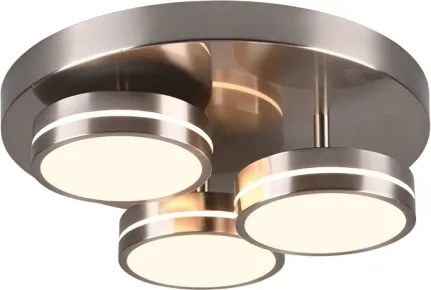 Trio - Plafonieră LED dimabilă FRANKLIN 3xLED/8,5W/230V Ø 35 cm crom