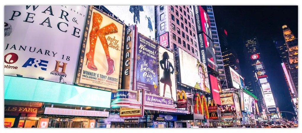 Tablou - New York Theather District (120x50 cm)
