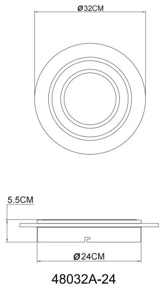 Plafoniera LED slim JAYDEN