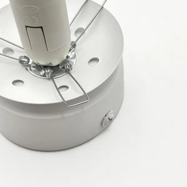 Plafonieră ELIAS 1xE14/5W/230V Ø 13 cm alb/bej fumuriu