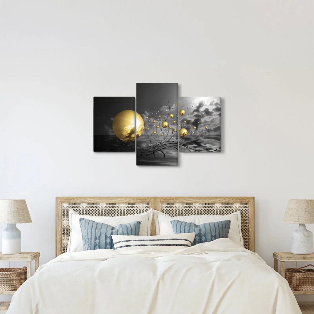 Tabloul bilelor în ocru (90x60 cm)