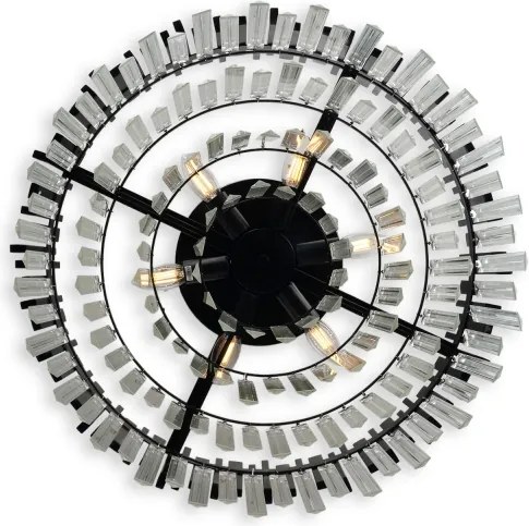 BRILAGI - Plafonieră VERVE 6xE14/40W/230V diam. 60 cm neagră