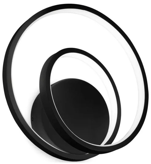 Aplică LED OZ LED/28W/230V negru Ideal Lux