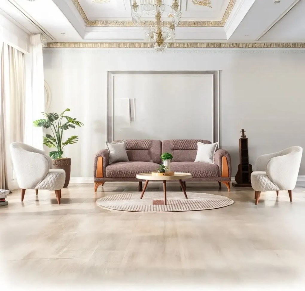 Set canapea cu 2 fotolii Venus, Living