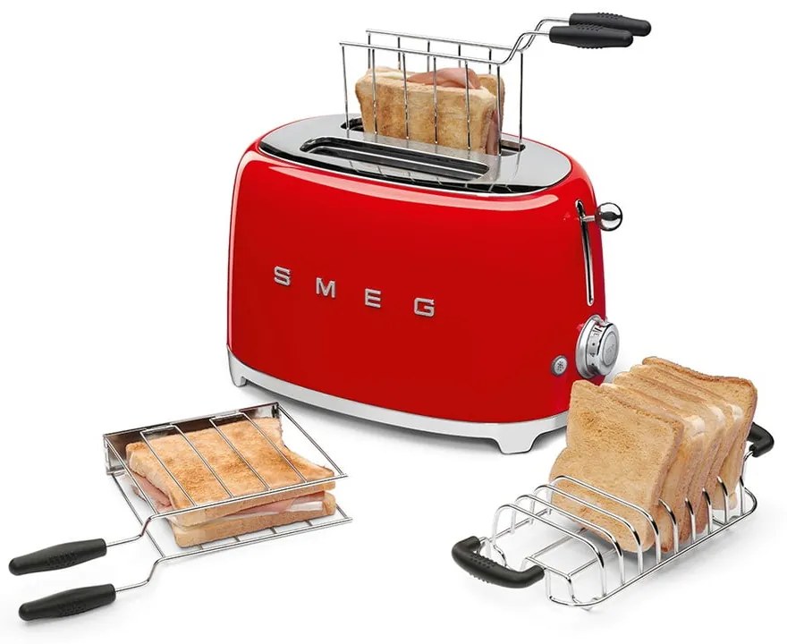 Prăjitor de pâine SMEG, roșu