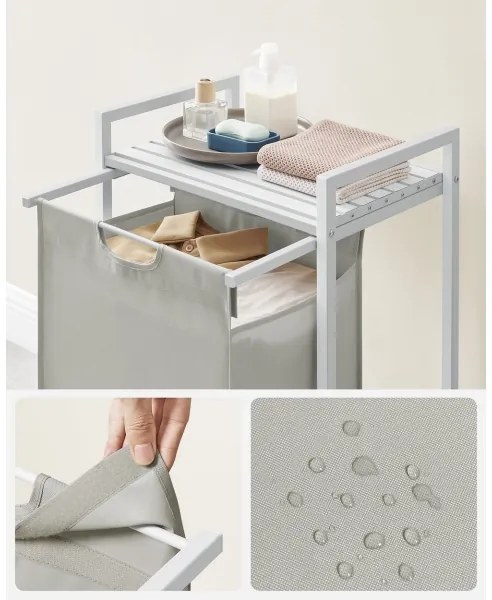 Coș pentru rufe REX alb