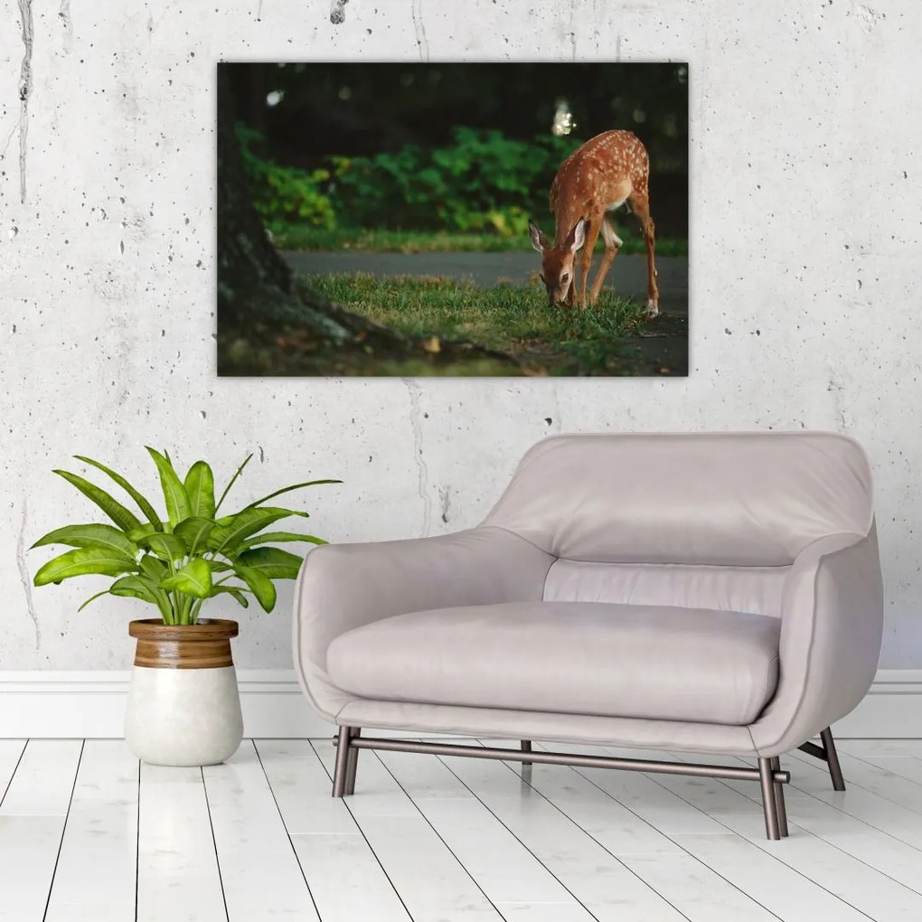 Tablou cu pui de cerb (90x60 cm)