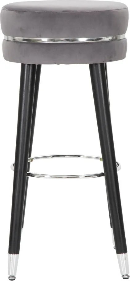 Scaun de bar gri tapițat (înălțime șezut 74 cm) Paris – Mauro Ferretti