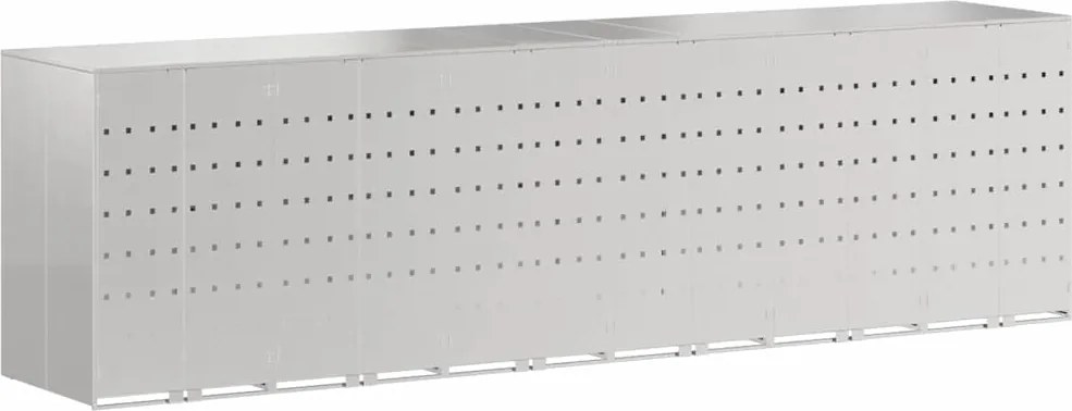 vidaXL Depozitare pentru 3 pubele Wheelie 340 x 77.5 x 115.5 cm