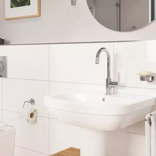 Baterie lavoar Grohe Start cu pipa pivotanta crom lucios