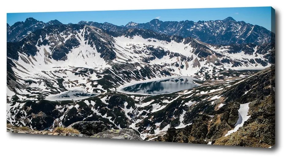Pictură pe pânză Lacul în munții tatra