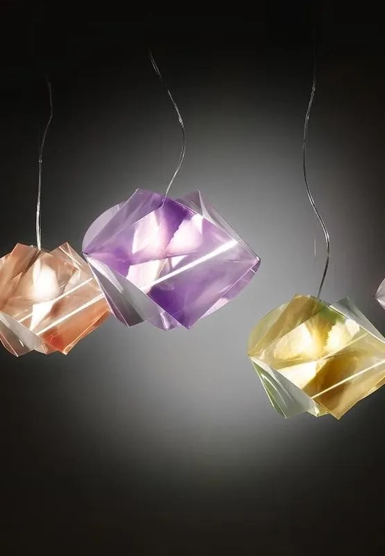 Lustra moderna design geometric realizata manual Gemmy auriu