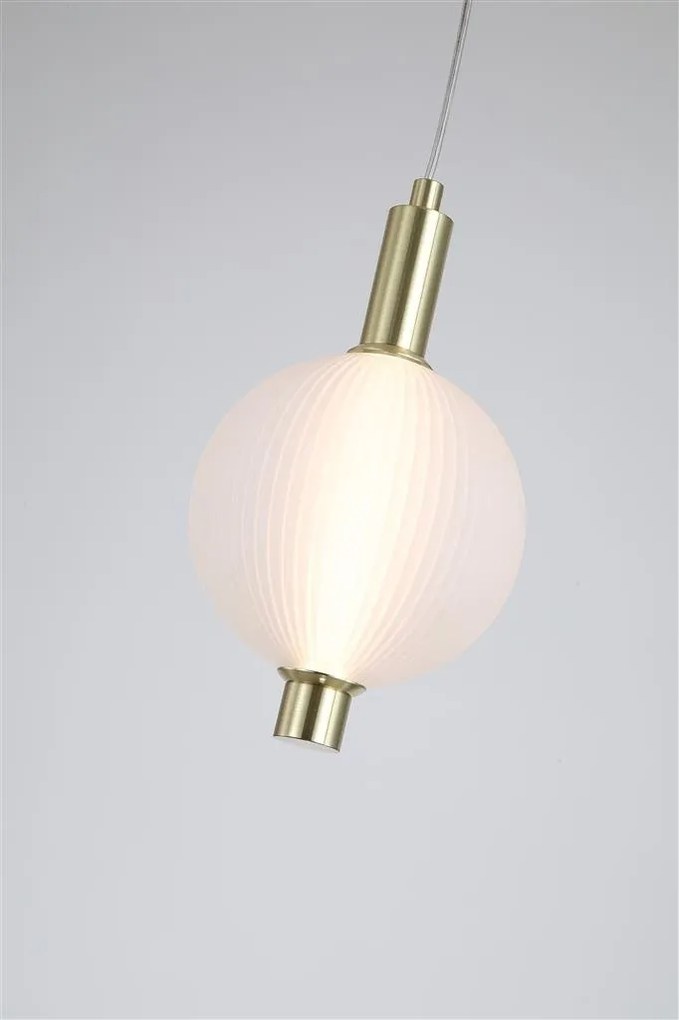 Pendul LED alama lucios sticla acid Luminique