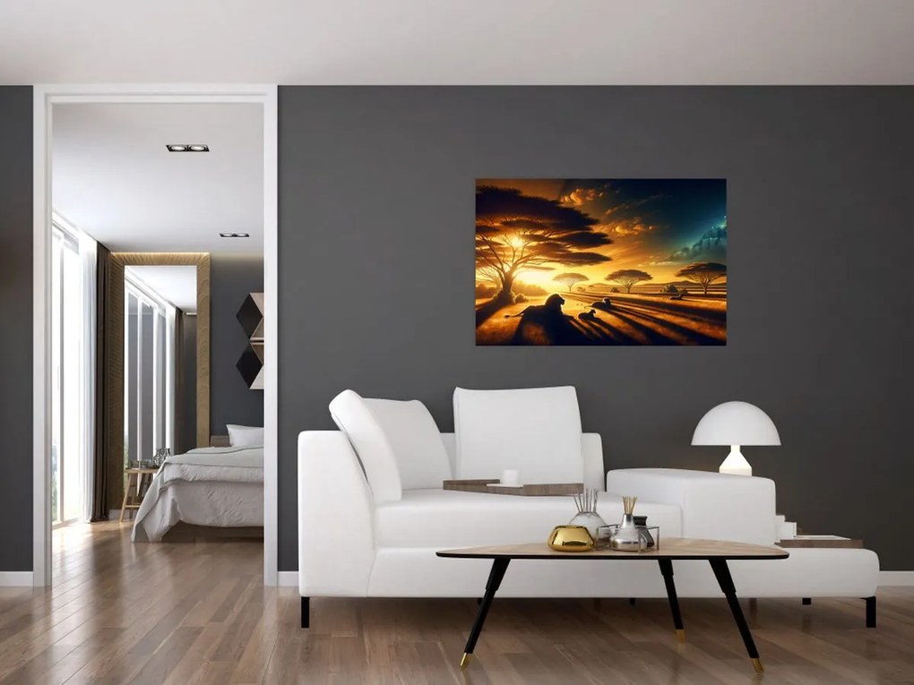 Tablou - Lei odihnindu-se (90x60 cm)
