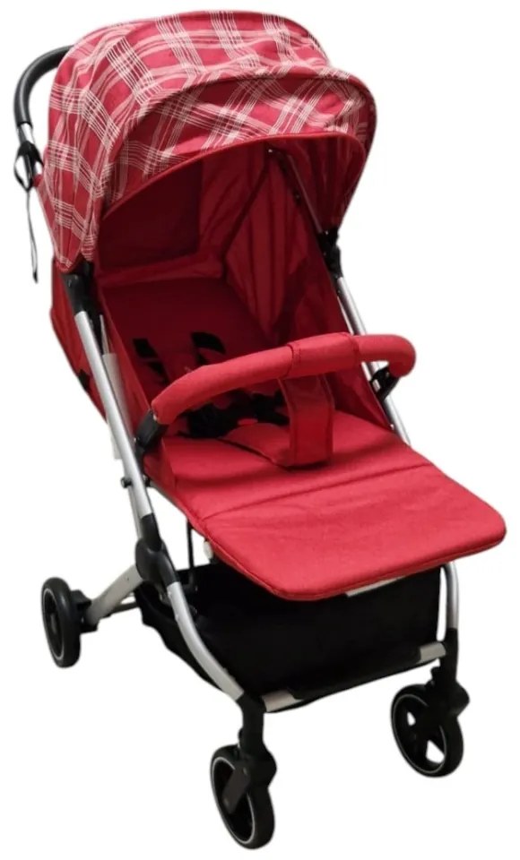 Carucior sport ultracompact pentru copii BABY CARE 311 Transformabil in troller, Spatar reglabil in 3 trepte, Pozitie somn, Rosu