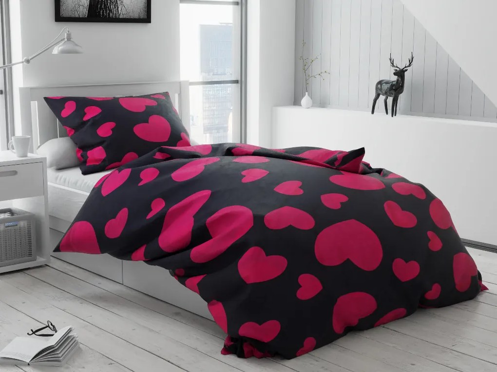 Lenjerie cocolino Lovestory negru