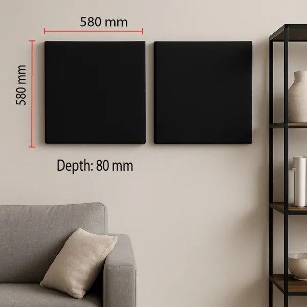 Acustic panel SILENCE 58x58 cm antracit