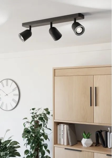 Eglo 901954 - Aplica spot CAMALDOLI, 3x GU10, 10W, 230V, negru
