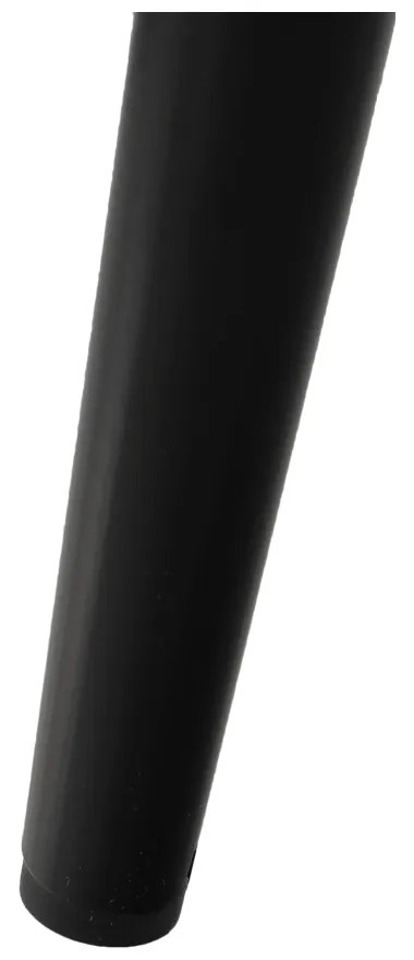 Scaun, piele ecologică gri maroniu taupe/negru, HAZAL