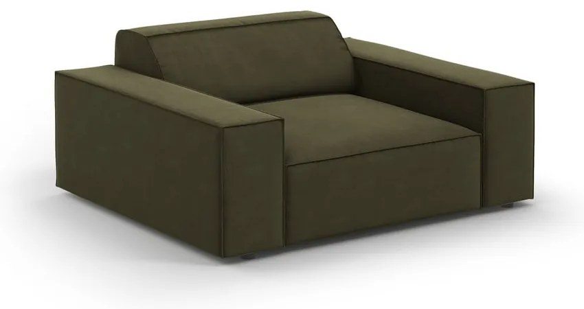 Fotoliu verde cu tapițerie din catifea Jodie – Micadoni Home