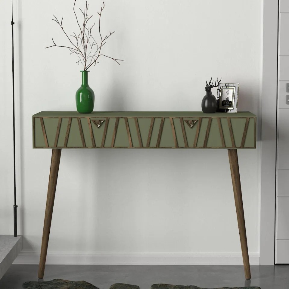 Consola ForestAynalı, Nuc / Verde Inchis