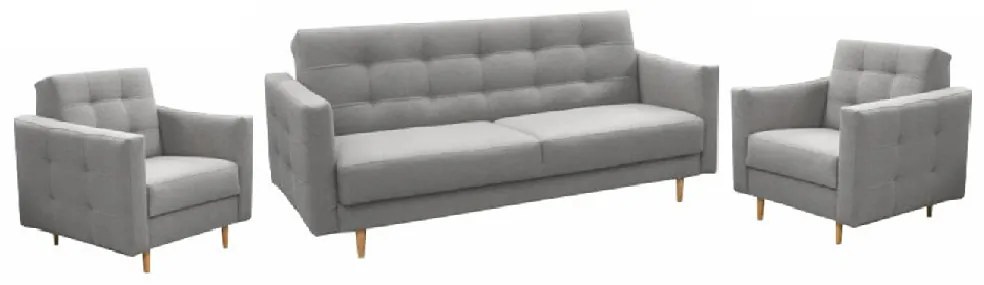 Zondo Set canapea fotoliu Armendia (gri). 1015576
