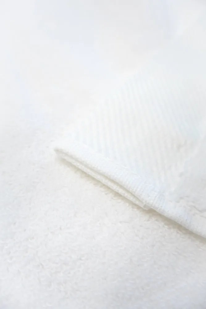 Prosop CHAINE 50 x100 cm Alb – Broderie albastră