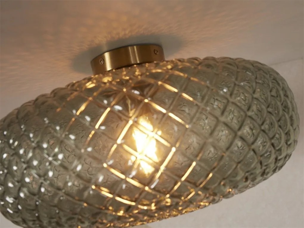 Plafoniera moderna design decorativ Venice auriu/verde
