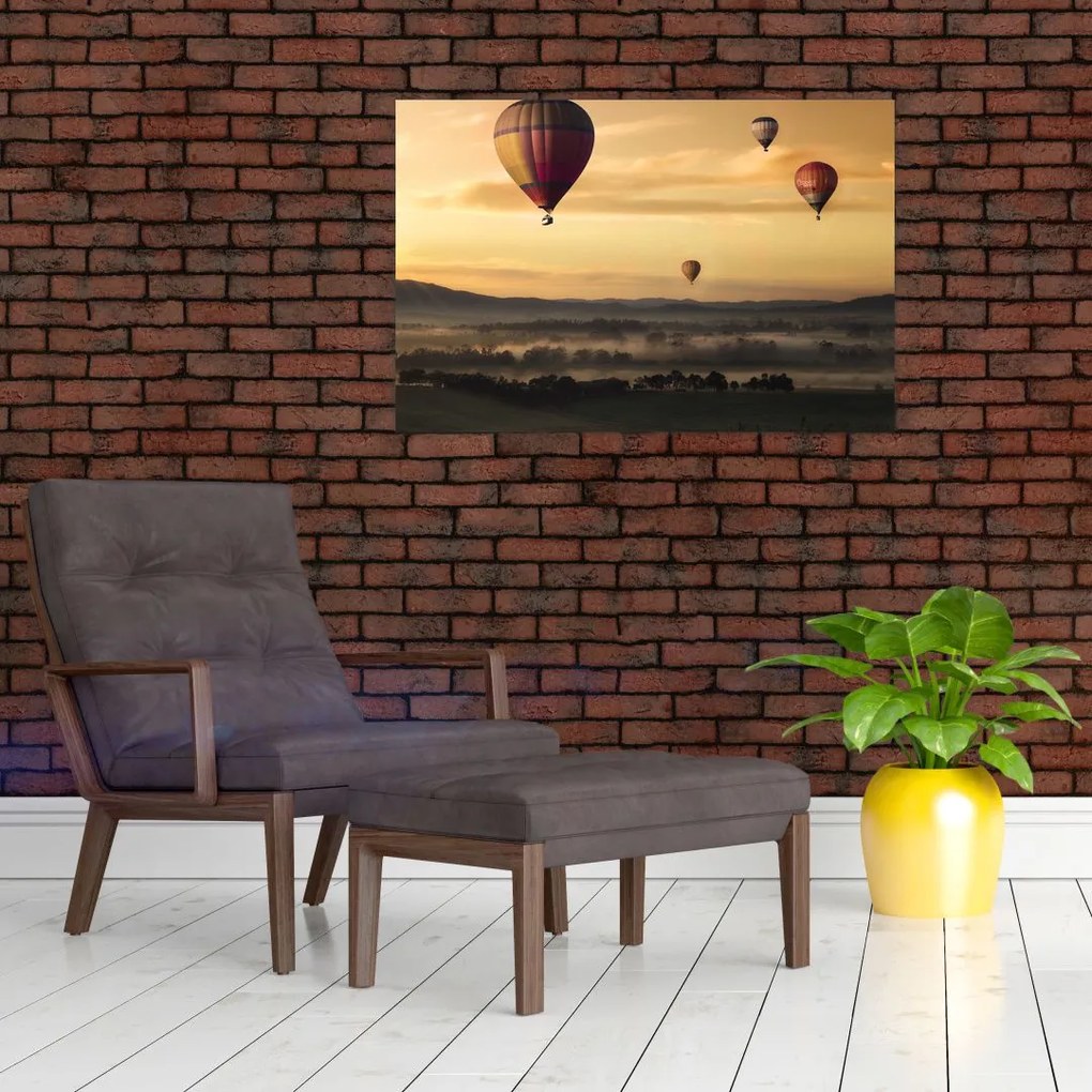 Tablou cu baloane zburând (90x60 cm)