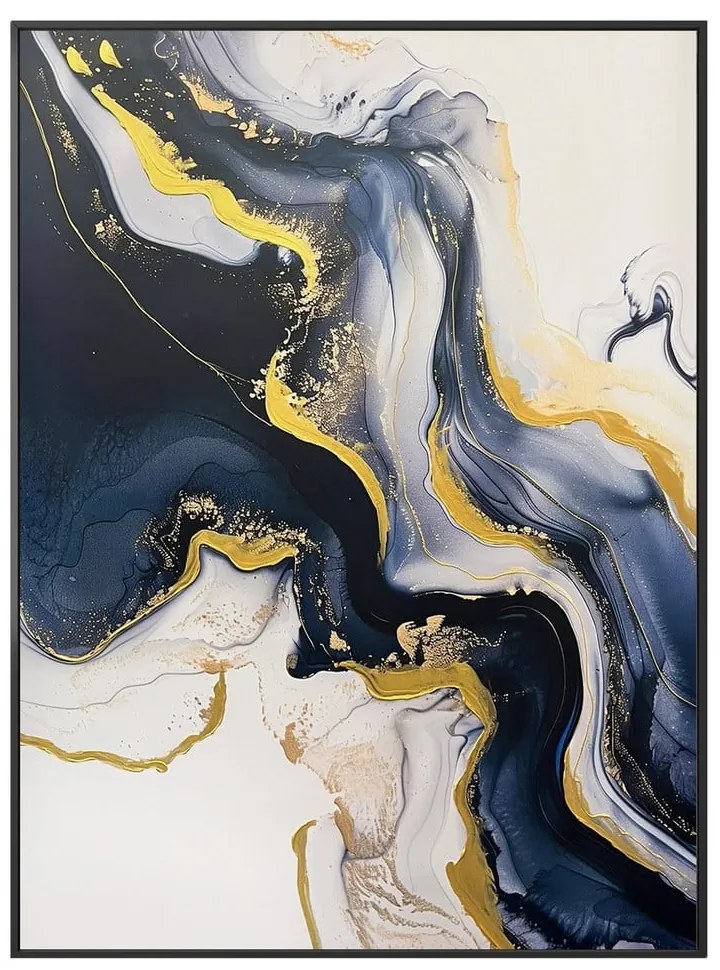 Tablou cu detalii pictate manual 70x100 cm Sky – Styler