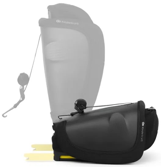 KINDERKRAFT - Scaun auto FIX2GO i-Size 76-150 cm, negru
