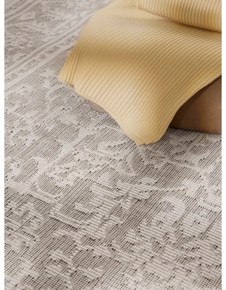 Covor pentru exterior și interior gri/fildeș 160x230 cm Duet Kona – NORTHRUGS