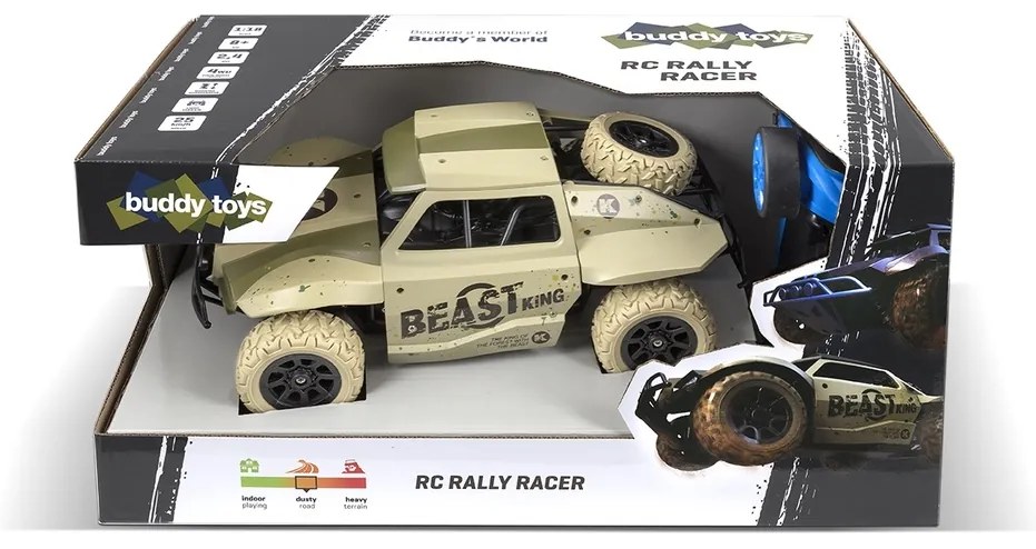 Buddy Toys BRC 18.522 Mașină telecomandată RCRally Racer, verde