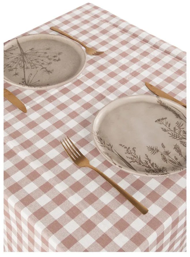Față de masă din bumbac 150x250 cm Gingham – Tiseco Home Studio
