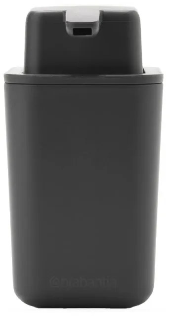 Dozator pentru sapun lichid Brabantia SinkSide 1003313, 250 ml, Curatare usoara, Baza de cauciuc, Gri inchis