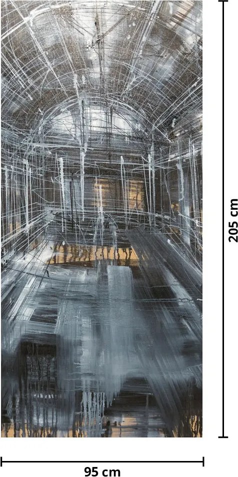 Fototapet pentru ușă - Interiorul clădirii vechi (95x205cm)