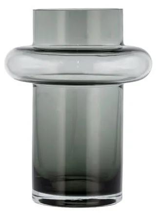 Vază din sticlă Lyngby Glas Tube, înălțime 20 cm, gri